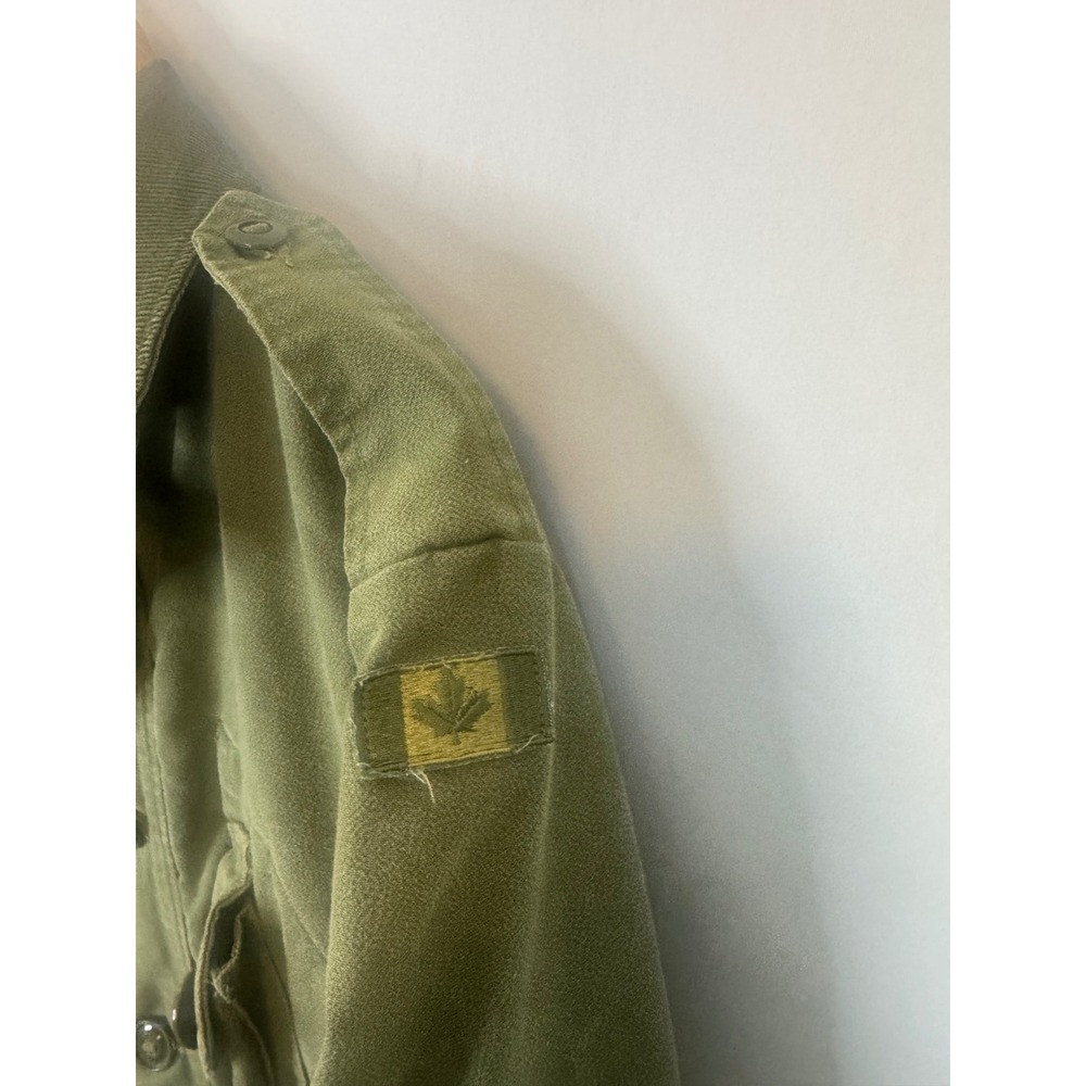 Vintage 1989 Canadian Military OG 107 MK II Combat Coat Field Jacket Green 6346 - Picture 4 of 13